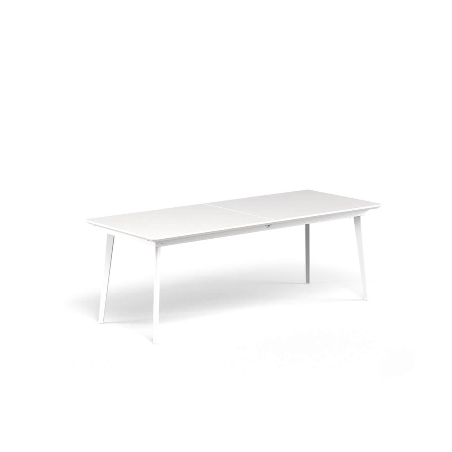 Outdoor Tisch Plus4 Imperial Balcony  Mit Auszug Farbe 23 Bianco Opaco Weiß Aus Stahl Ohne Stühle
