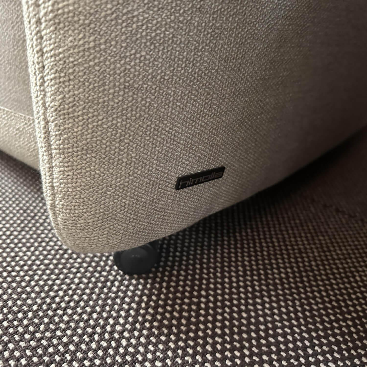 himolla - Ruhesessel 7632 Stoff 24 Q2 Fashion Creme Beige Füße Rollen Schwarz - 2