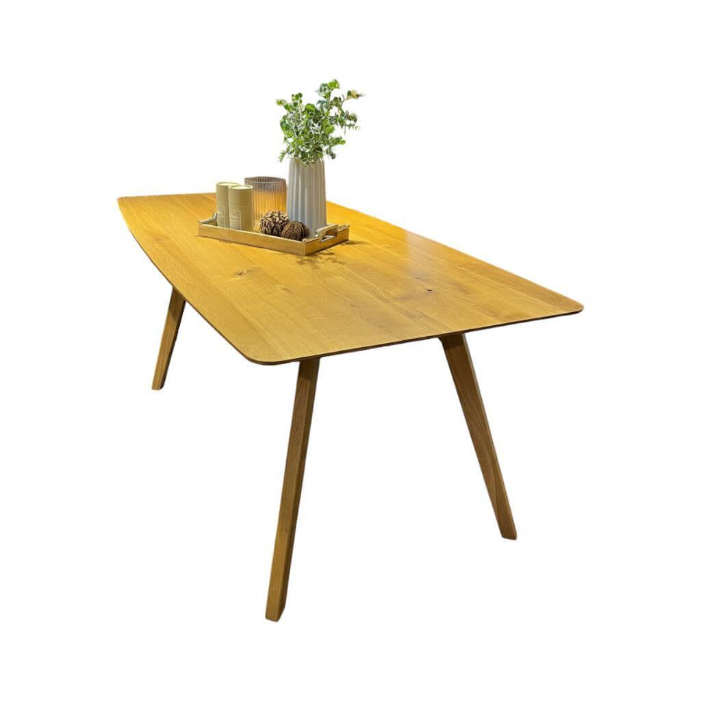 Natura - Esstisch Phoenix Eiche Massiv Bianco Geölt - 1