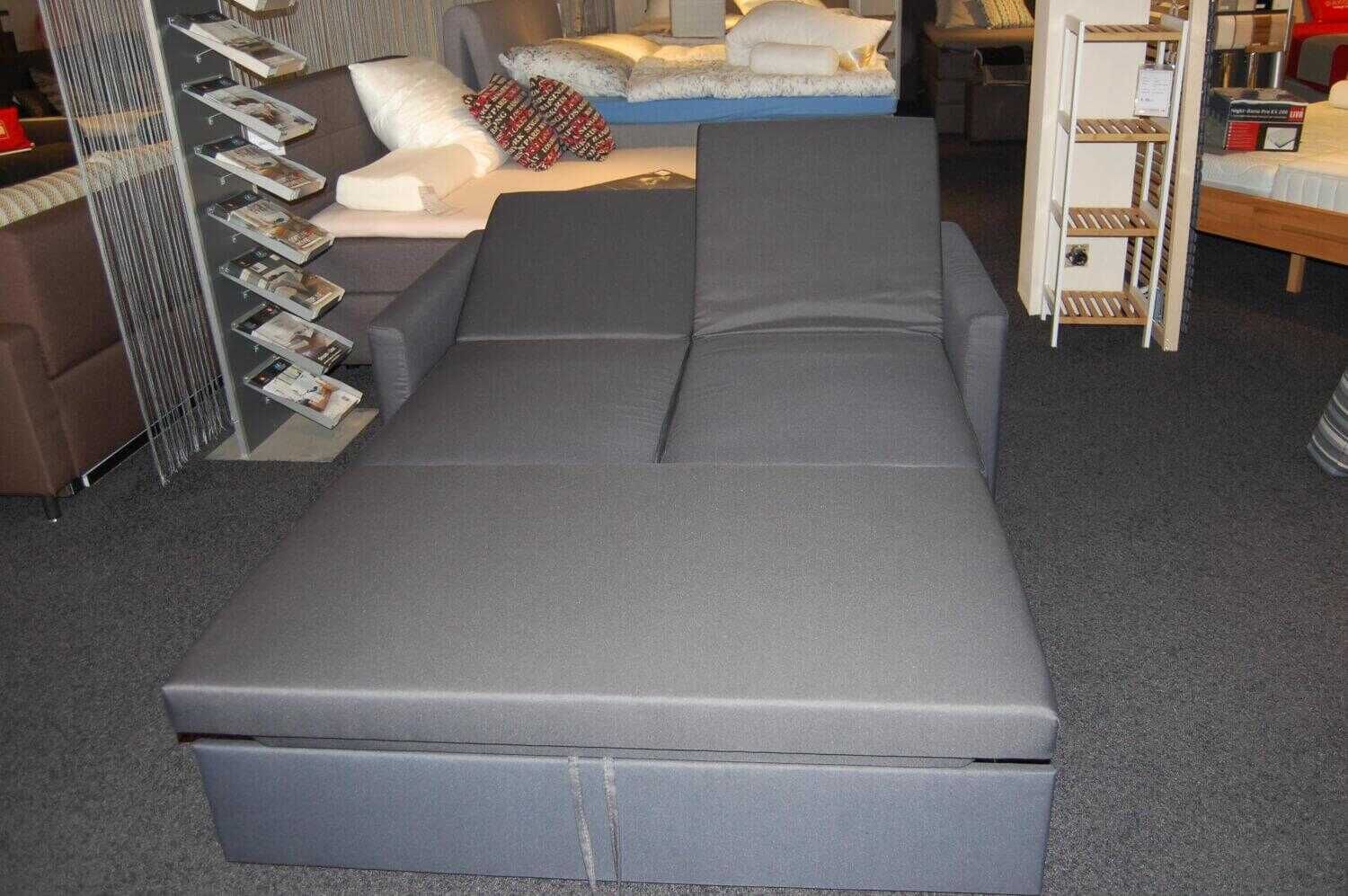 Restyl - Schlafsofa Duvano in Überlänge Stoff Blau - 2