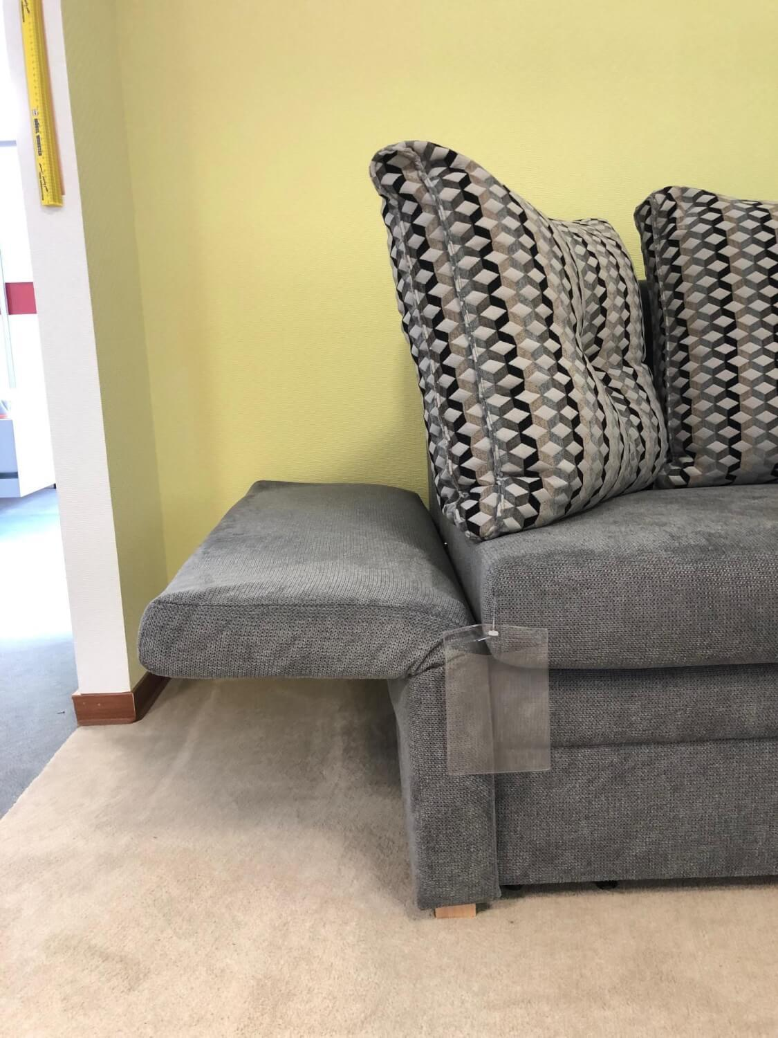 Restyl - Schlafsofa Isabella Stoff 2-6839 Grau mit Auszugsfunktion - 9