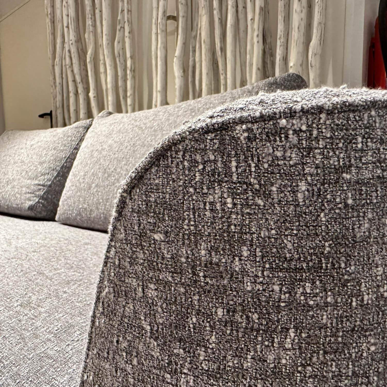 Sofa Andes Stoff Fynn Anthrazit Keder Wie Bezug Fuß Black Grey Pulverbeschichtet