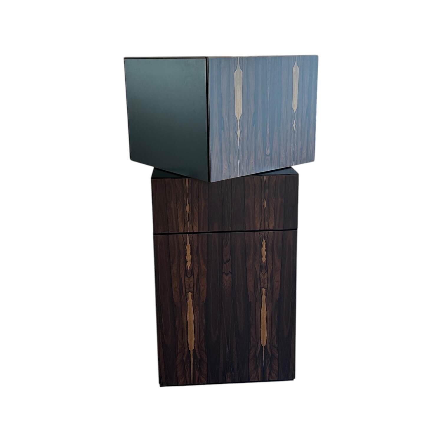 Kettnaker - Kommode Alea Edelfurnier Zirikote Lack Schwarz Mit Drehfunktion - 1