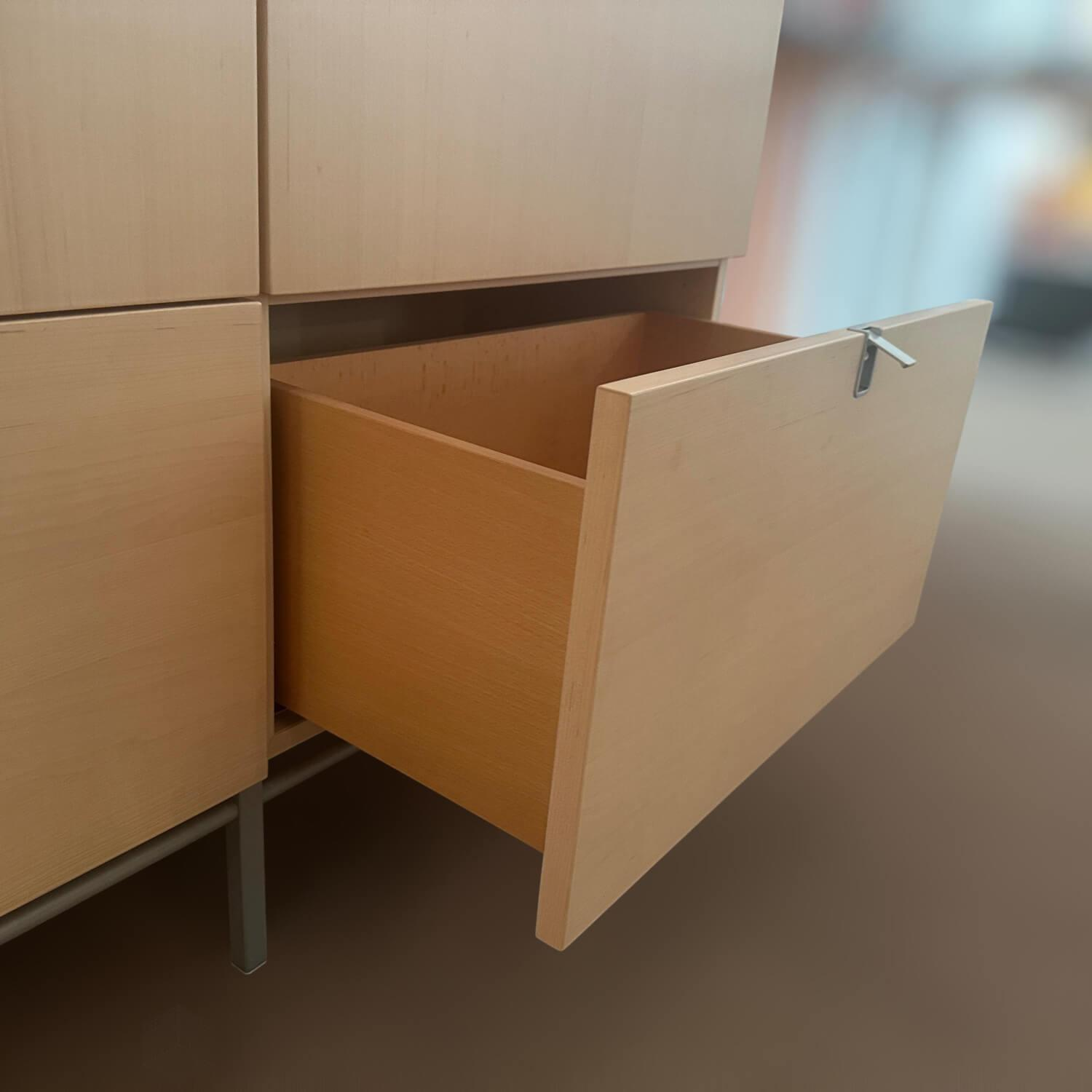 Priel - Highboard Holz Ahorn 2 Türig Mit 2 Schubkästen - 6