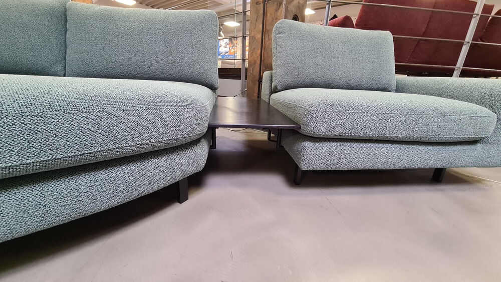 DFM - Wohnlandschaft Belladonna Stoff Dream 122 Cloud MF1 Metall Schwarz - 7