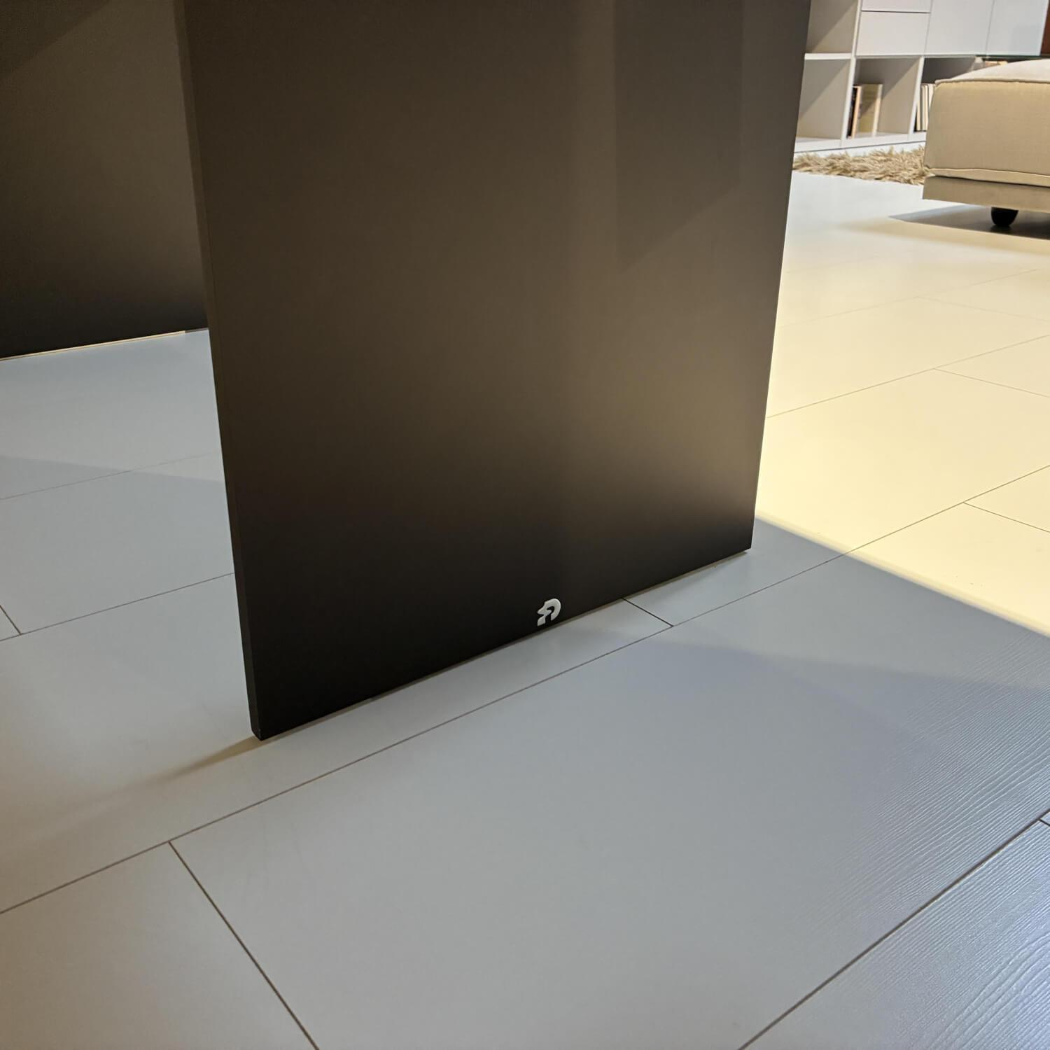 Draenert - Esstisch Atlas 1280 ll Platte Mooreiche Gebeizt Wangenfuß Aluminium Bronze Eloxiert Mit Integrierter Schwenkplatte - 7