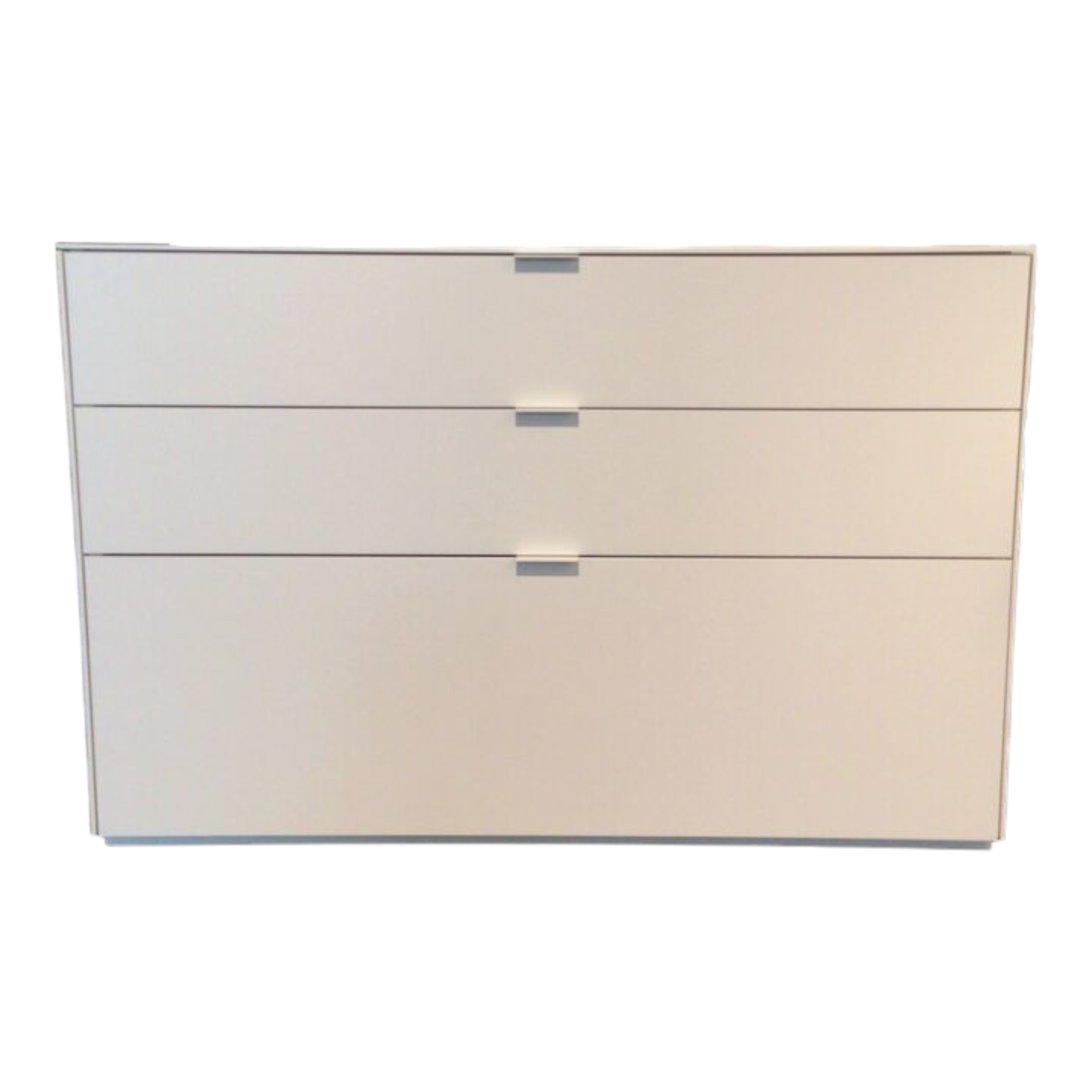 Kommode Soma Lack Weiß mit 3 Schubkästen