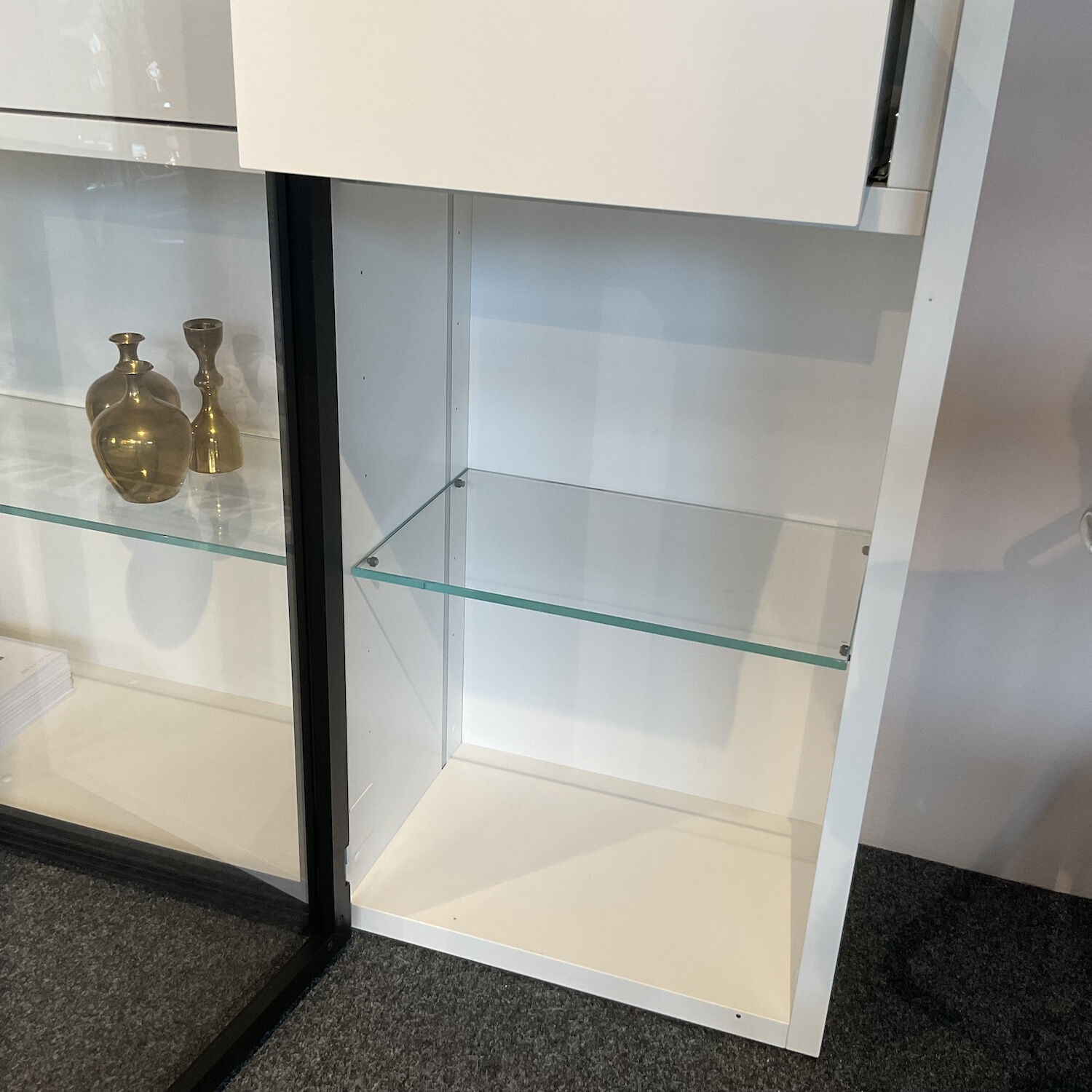 Kettnaker - Vitrine Vita Lack Matt Weiß Mit Beleuchtung - 2