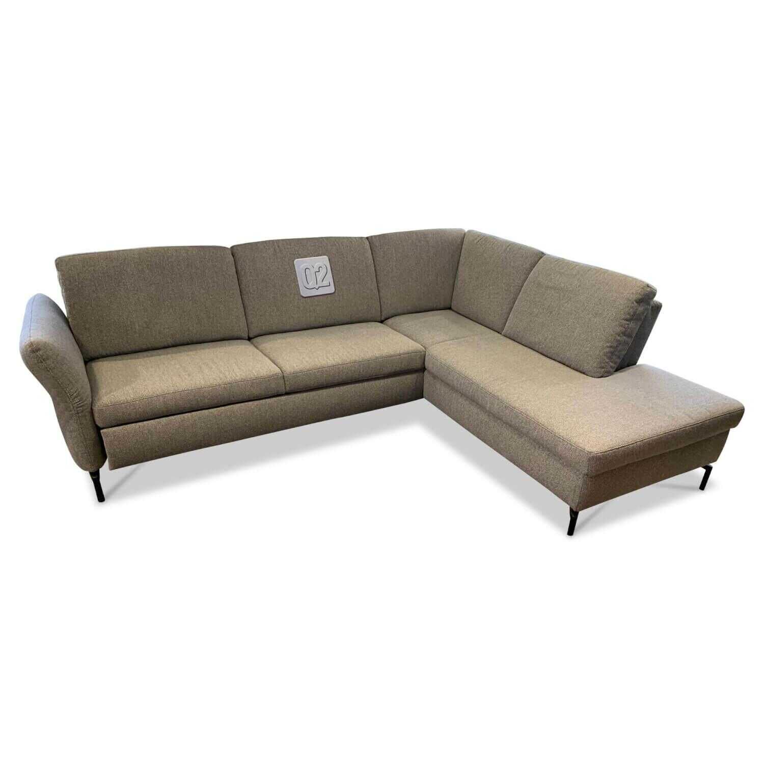 ADA - Ecksofa Domino 6383 Stoff 40 Grau RUK 9 - 1
