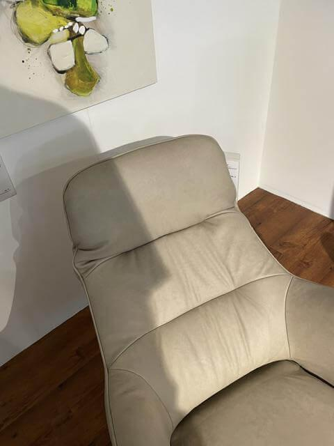 himolla - Sessel Cumurex 7364 Leder 22 Soft Nappa Island Beige Gestell Metall Anthrazit Mit Herz Waage Funktion - 4