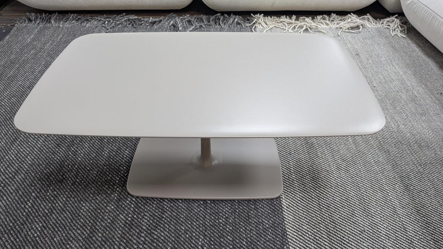 COR - Beistelltisch Jalis Rechteckig Platte MDF Beige Pulverbeschichtet Gestell Metall Beige Lack NCS S5005Y50R Beige - 5