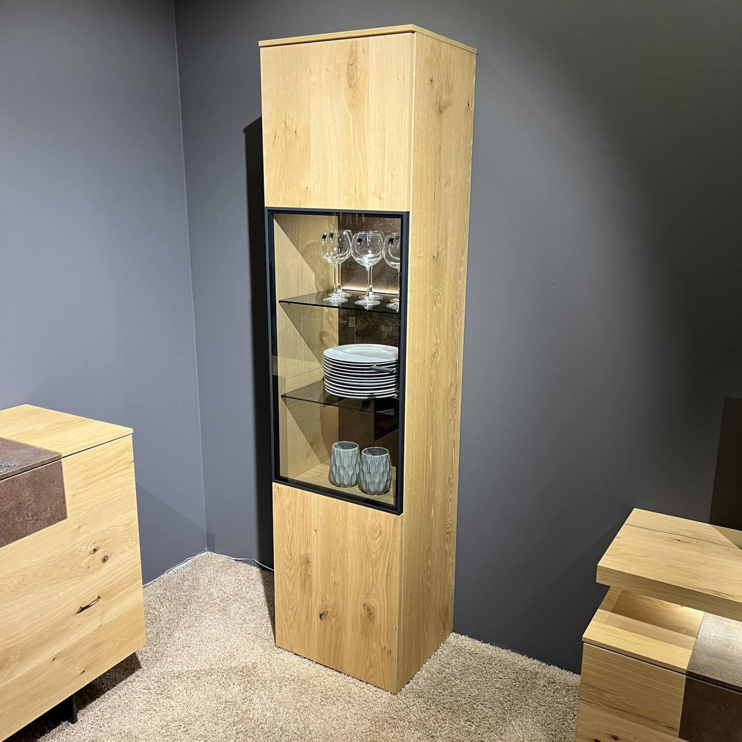 Gwinner - Wohnwand Mondo Cantato CN7 Balkeneiche Natur 2205 Akzent Rostoptik - 18