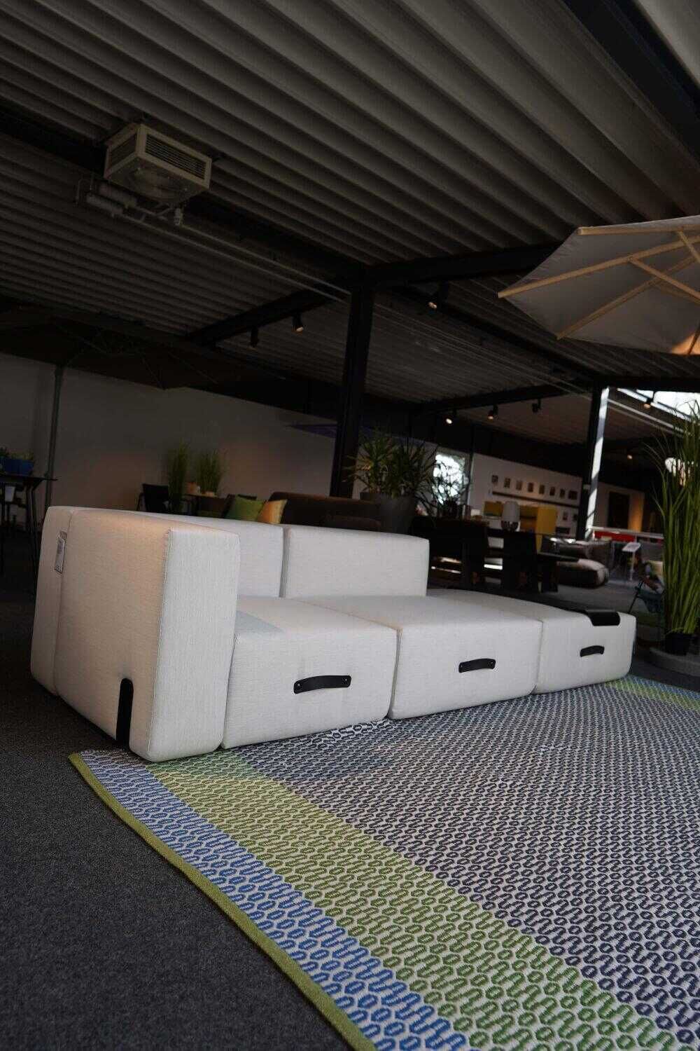 Conmoto - Sofa Outdoor Miami Stoff Hellgrau - 4