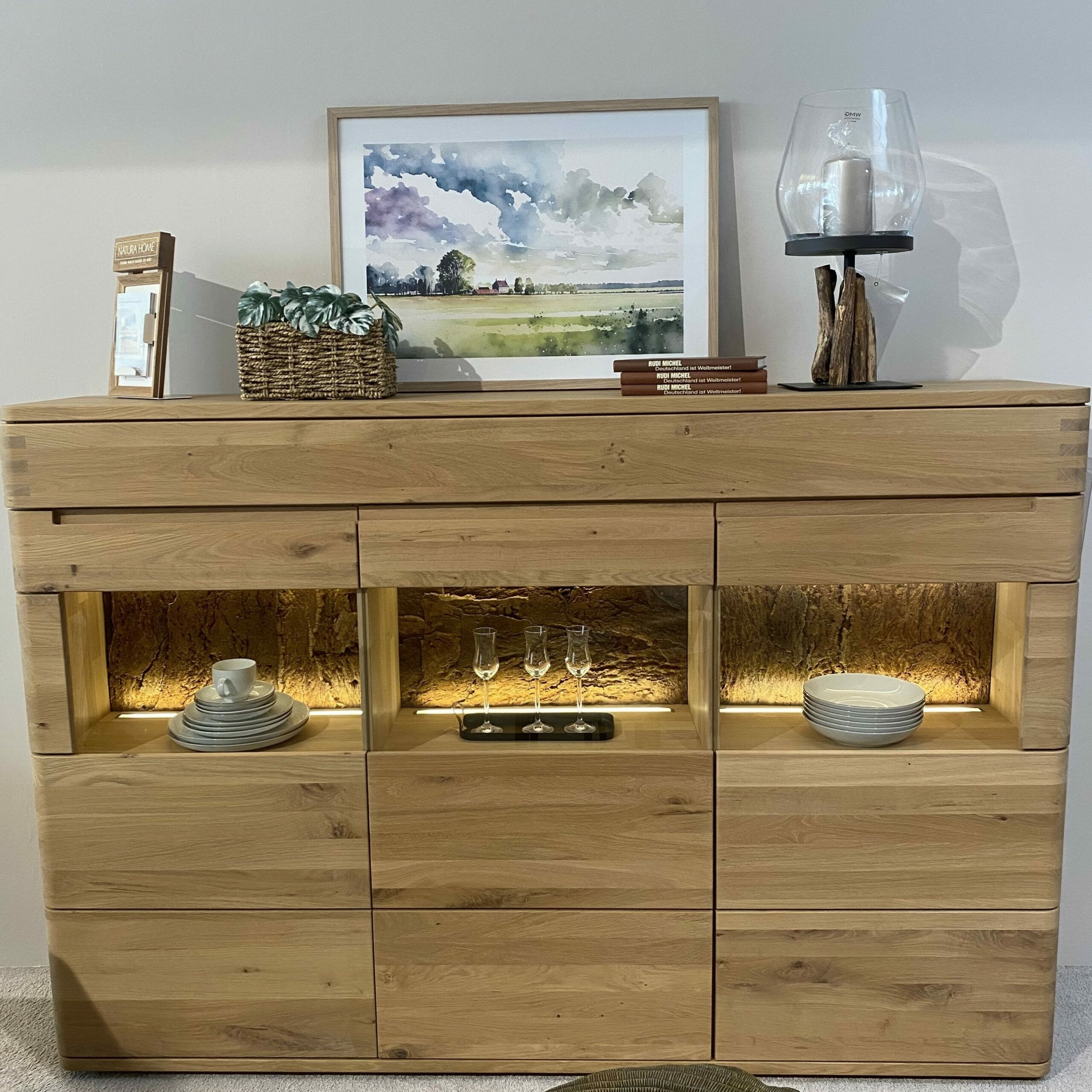 Natura - Sideboard Cartago Soft Wildeiche Bianco - 2