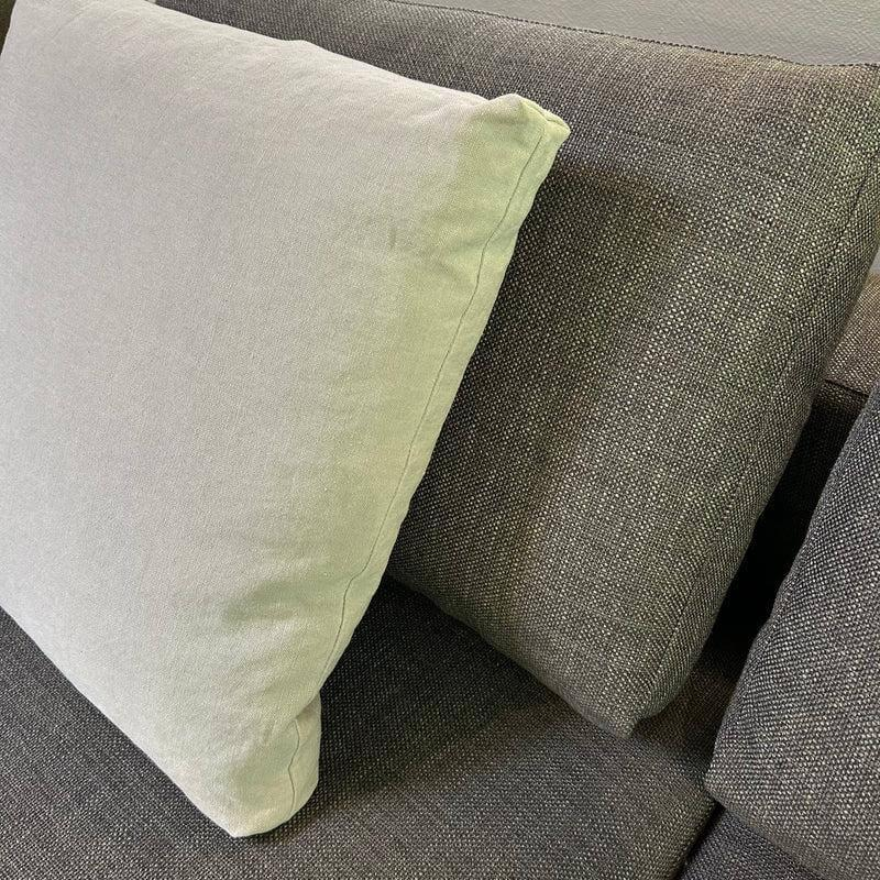 Walter Knoll - Sofa Living Landscape 755 Stoff  Lucia Farbe Moonlight Grau Grün Sockel Buche Lackiert Schwarz Inkl. Comfortkissen - 5
