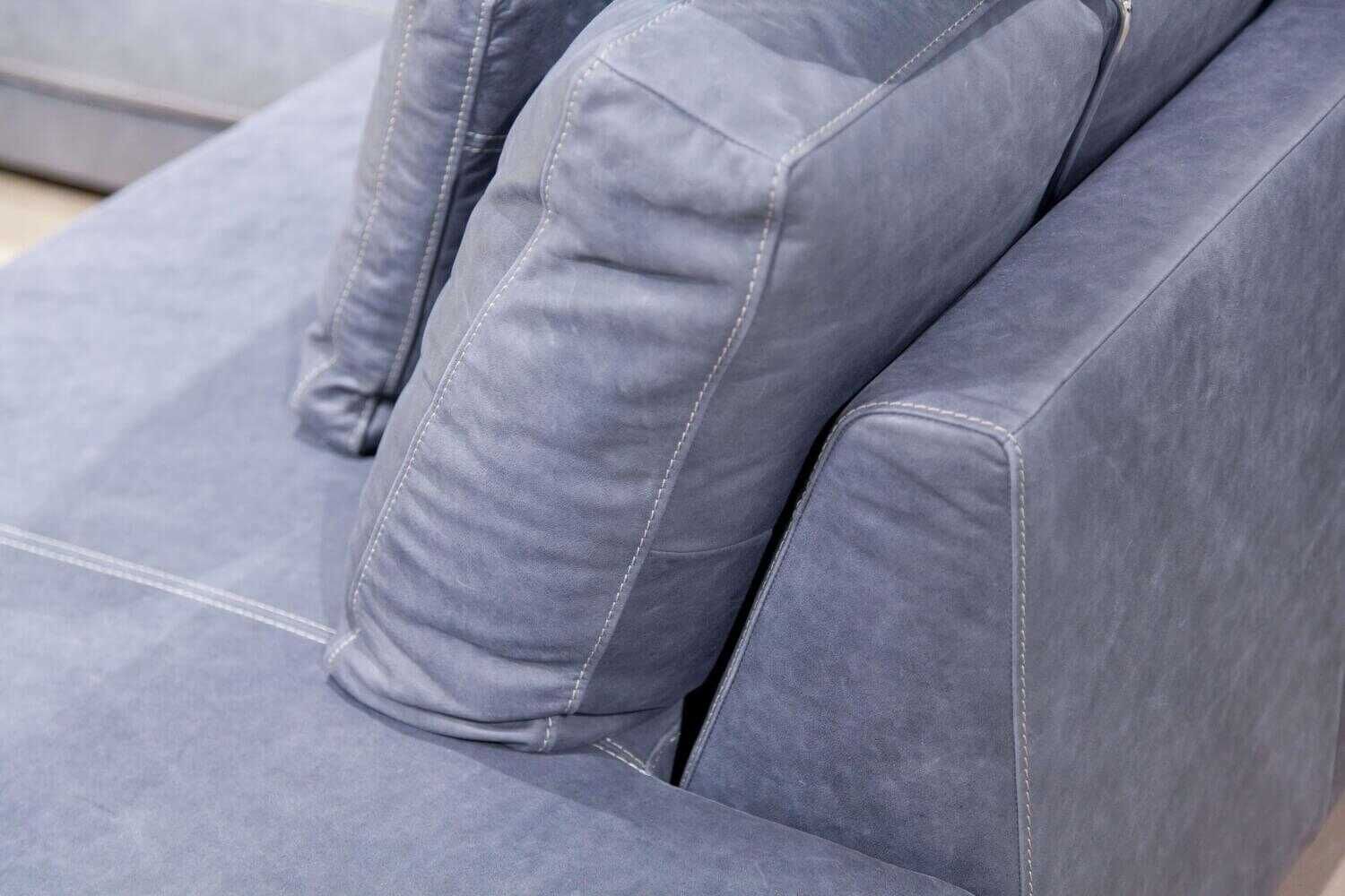 Meisterstücke - Ecksofa M-100 Leder Grau Anthrazit - 6