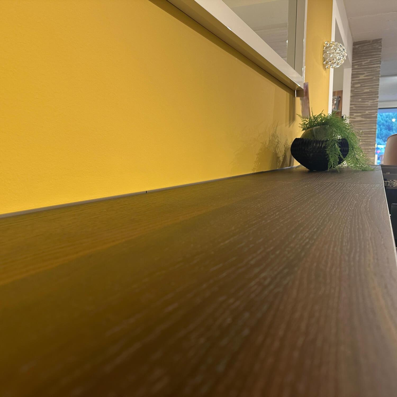 Interlübke - Hanging sideboard Cubus Light lacquer M10 bronze metallic gray Including showcase lighting - 7