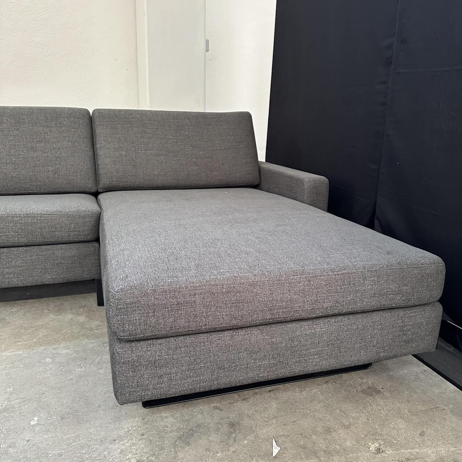 COR - Ecksofa Conseta Stoff 8160 Schwarz Grau Metallkufen P120 Pulverbeschichtet Schwarz Mit Filzgleiter - 5