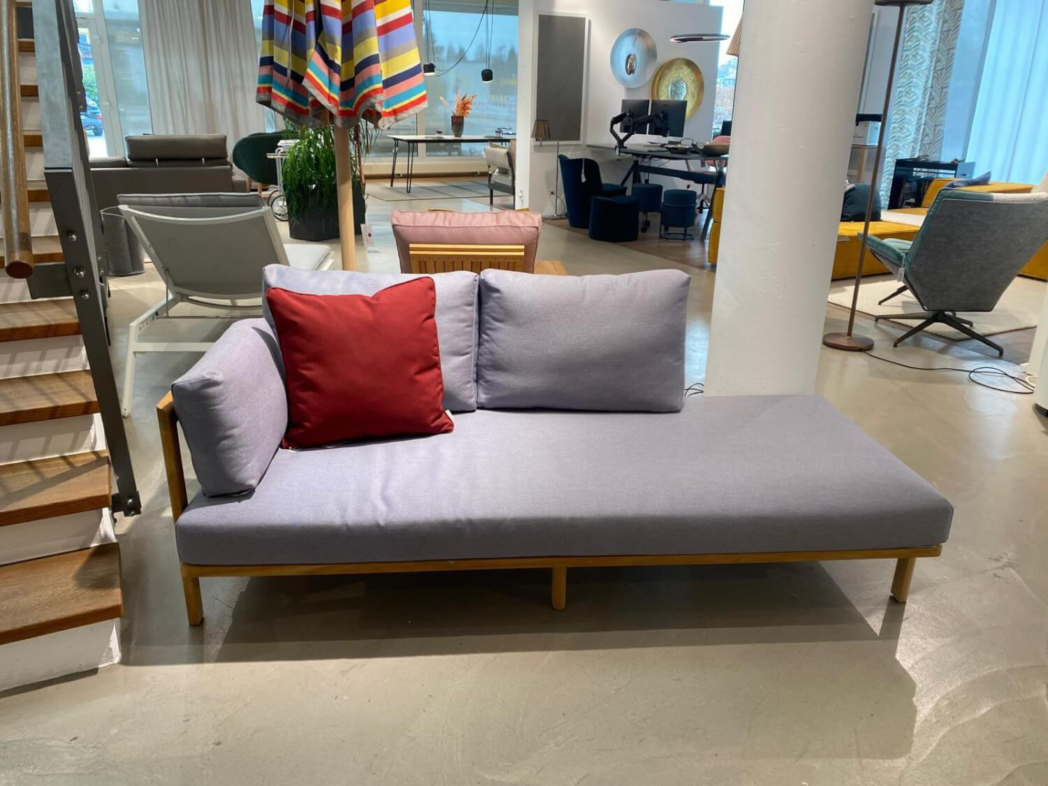 Weishäupl - Récamiere New Hampton Stoff Zori Muse Lila Teakholz - 3