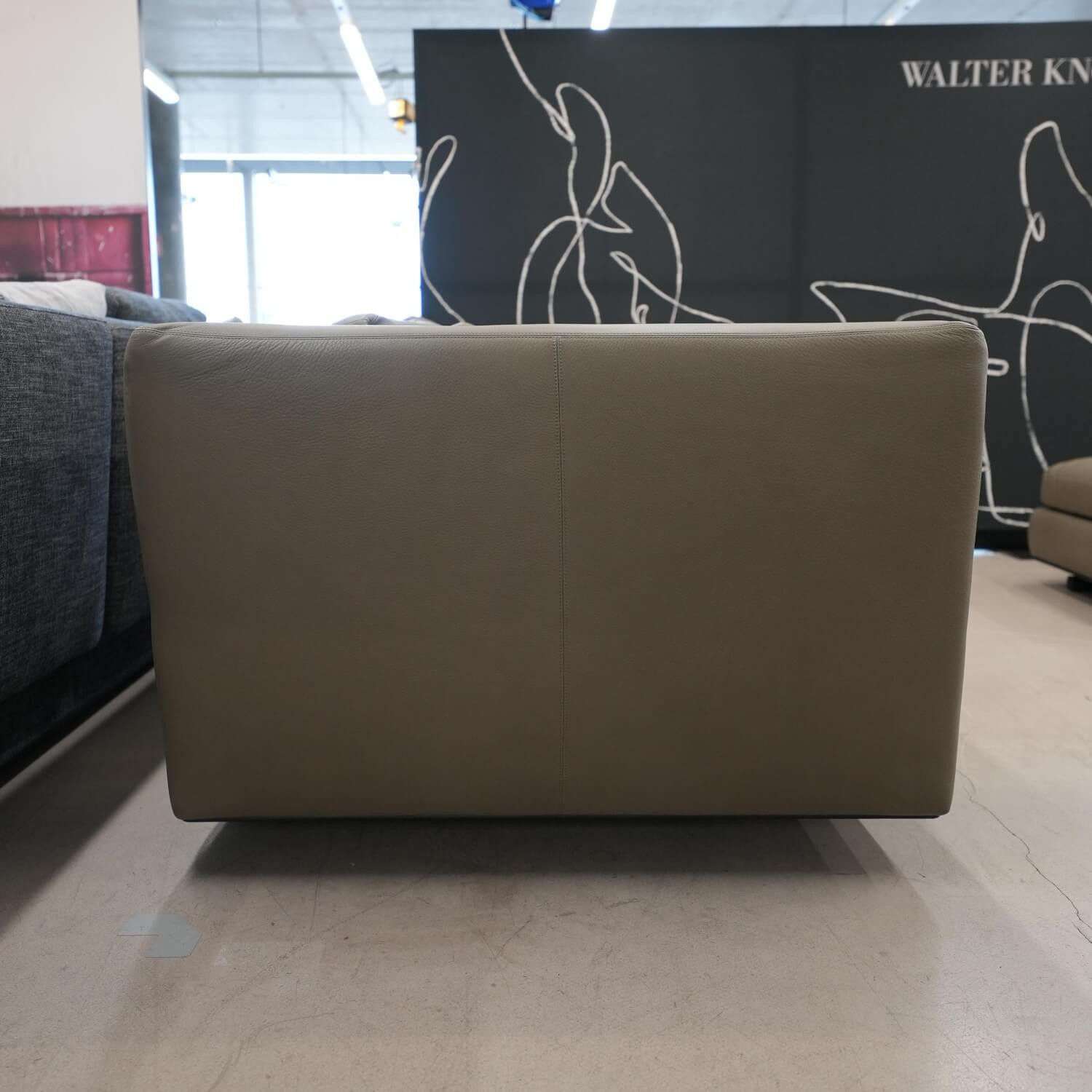 Walter Knoll - Sofa Tama Living 820-20 Bezug Safari 1374 Olive Kufen eiche Geflammt Geölt Alurahmen Schwarz - 7