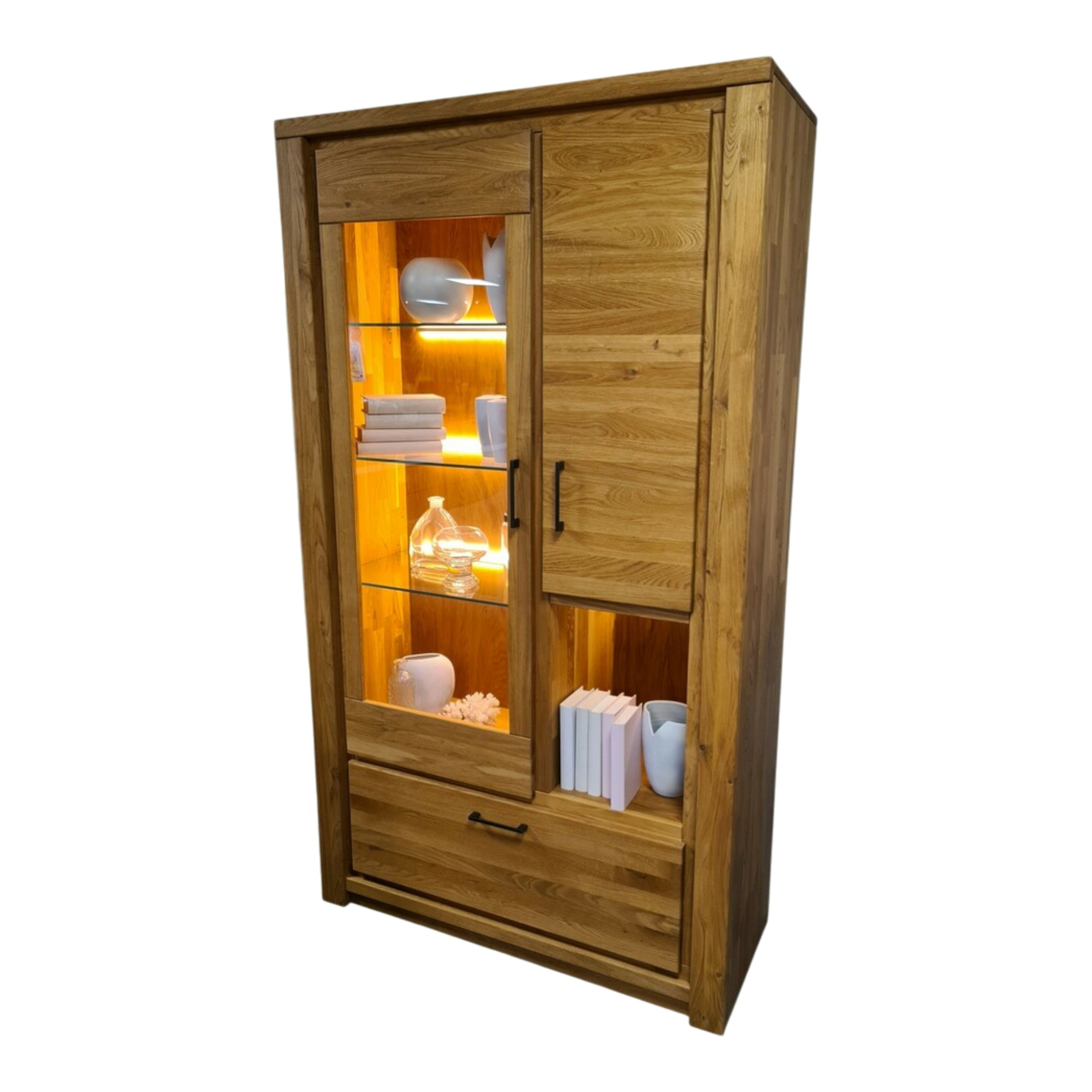 Natura - Highboard Farmingdale Eiche Massiv Natur Geölt - 1