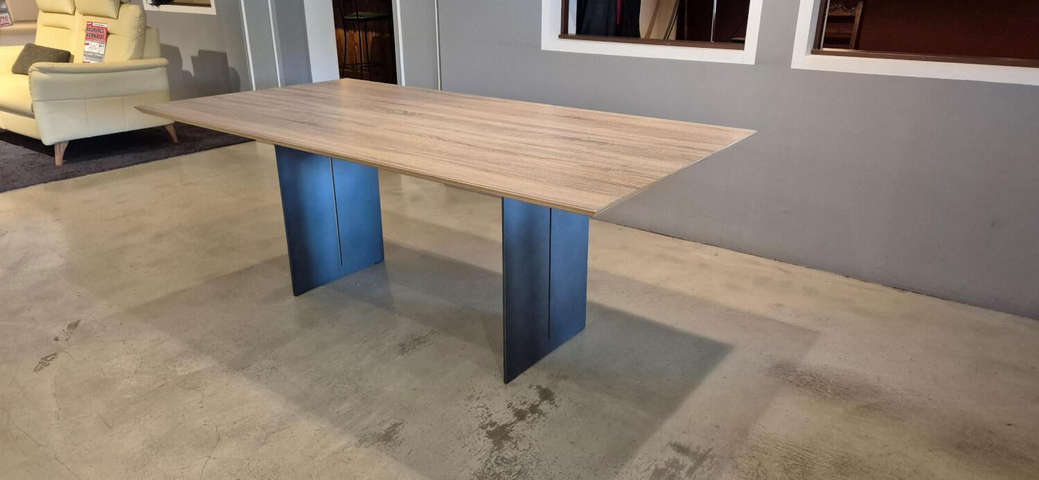 Lavida - Dining table Constantin oak bianco steel frame - 6
