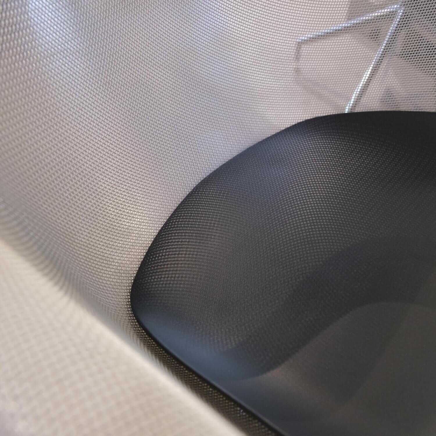 4er-Set Stuhl Iuta Drahtgittersitz Weiß Mit Aluminiumfuß Sitzfläche Kunststoff Schwarz