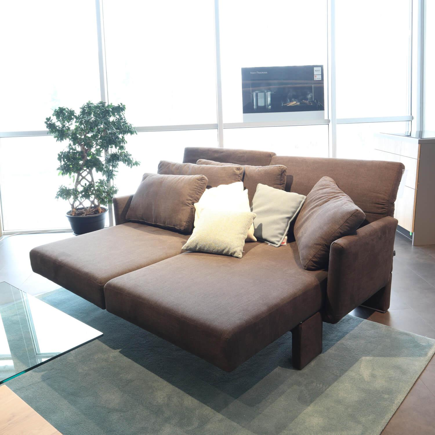 Franz Fertig - Sofa With Swivel Seats Scene Fabric Cape 79 Charcoal Frame Beechwood And Panel Material - 9