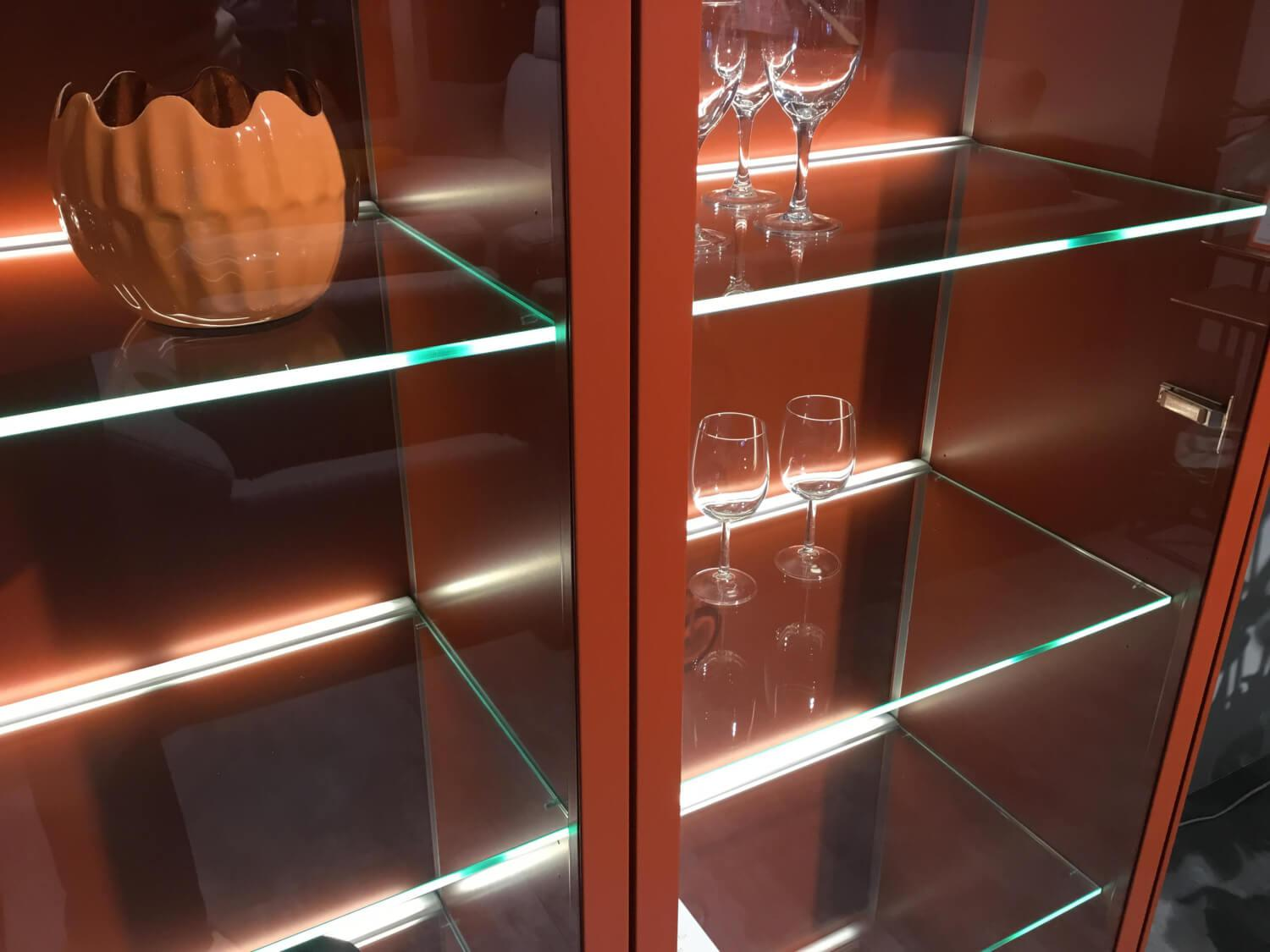 Musterring - Vitrine Kara Frame 73008 Lack Ziegelrot - 4