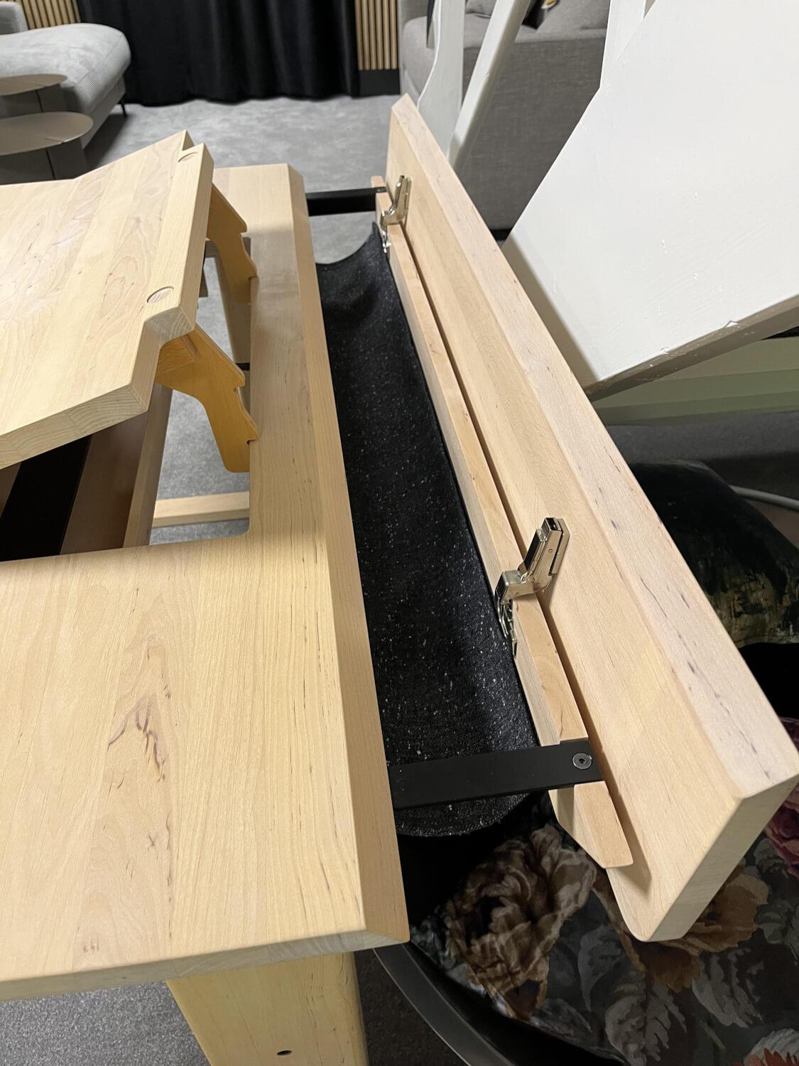 Team 7 - Schreibtisch Kids Erle Naturöl Weiß Mit Kabelklappe Und Plattenneigung - 5