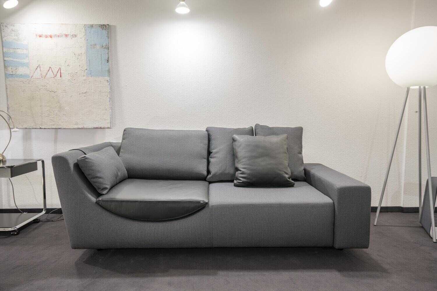 Sofa Wave Stoff Grau/Anthrazit