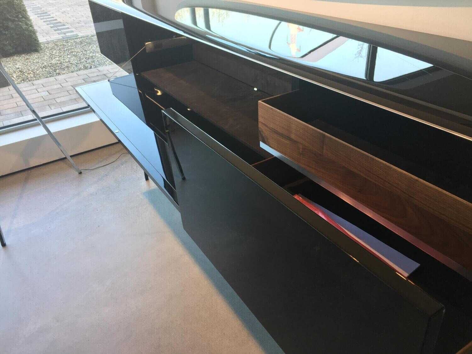 YOMEI - Highboard S 100 Lackiert Schwarz 82 Pantex Hochglanz - 11