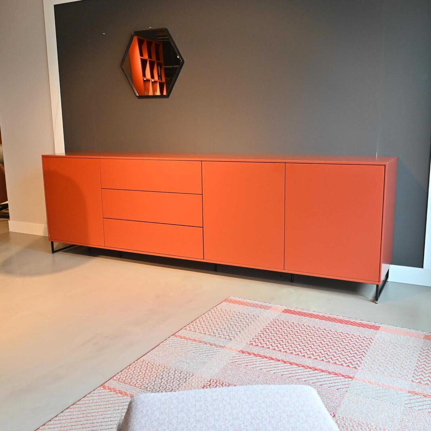 Musterring - Sideboard Lack Ziegelrot Matt - 4