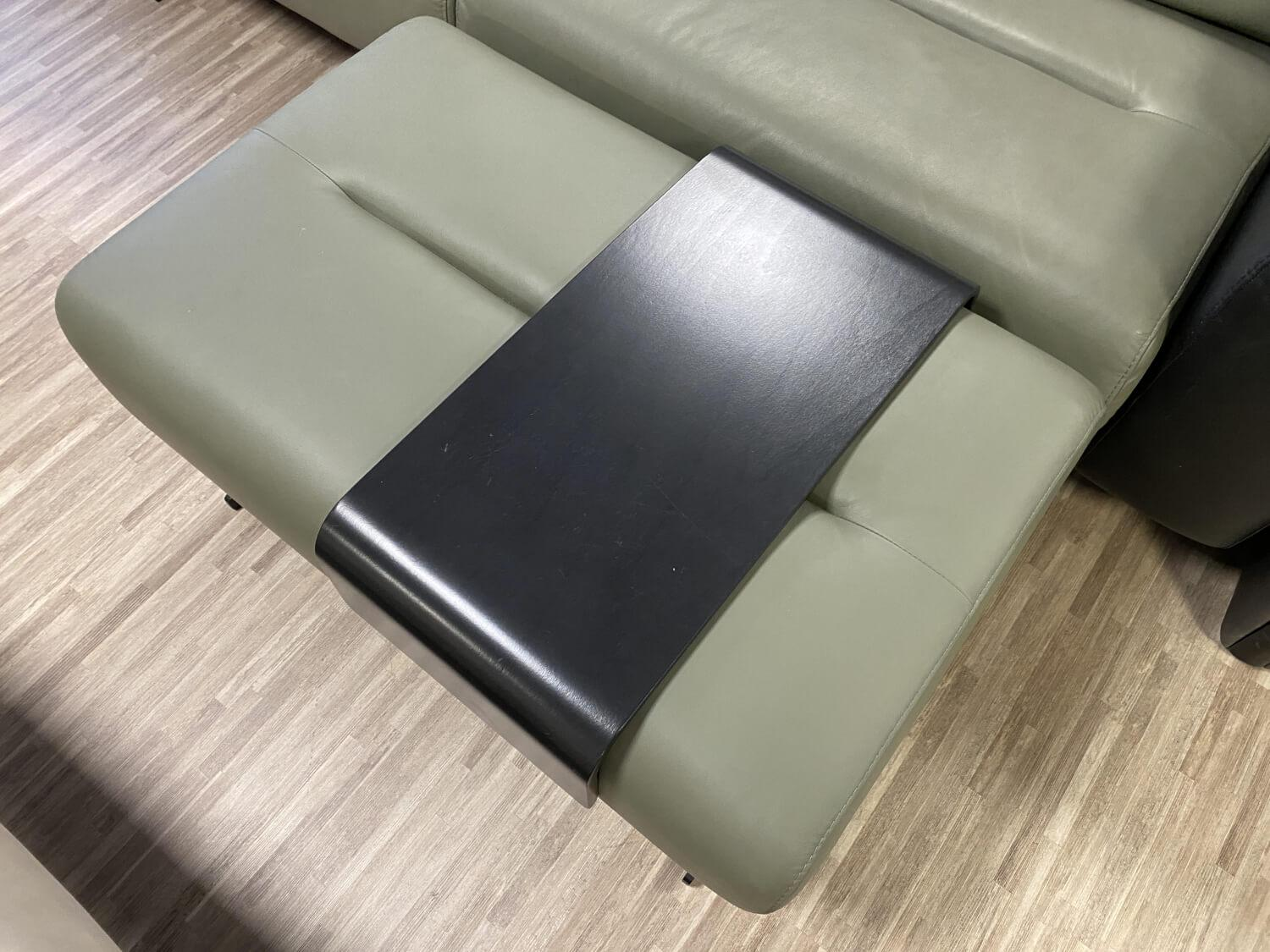 Stressless - Sofa Stella M Mit Breiten Armlehnen Leder Paloma Shadow Green Dunkelgrün Und Black Schwarz Fuß Kufe Stahl Schwarz Mit Kopfstützen - 7