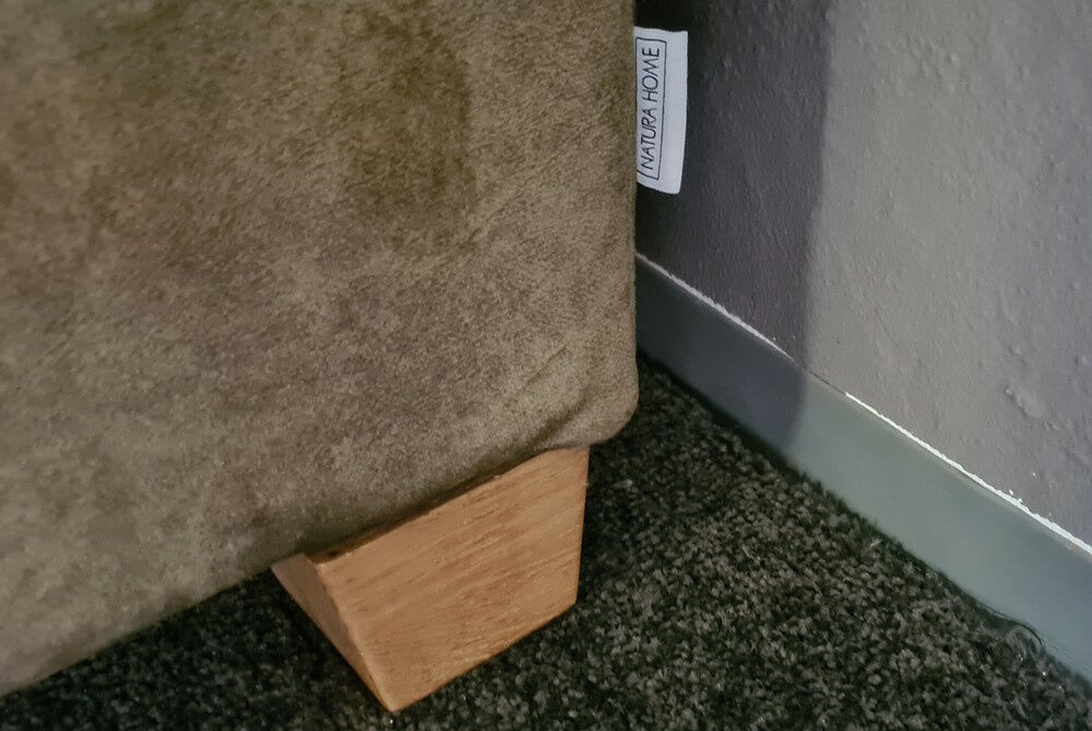 Restyl - Schlafsofa Natura Lakeville Stoff 2 6862 Grün Füße Holz Eiche Natur Inklusive Matratze - 7