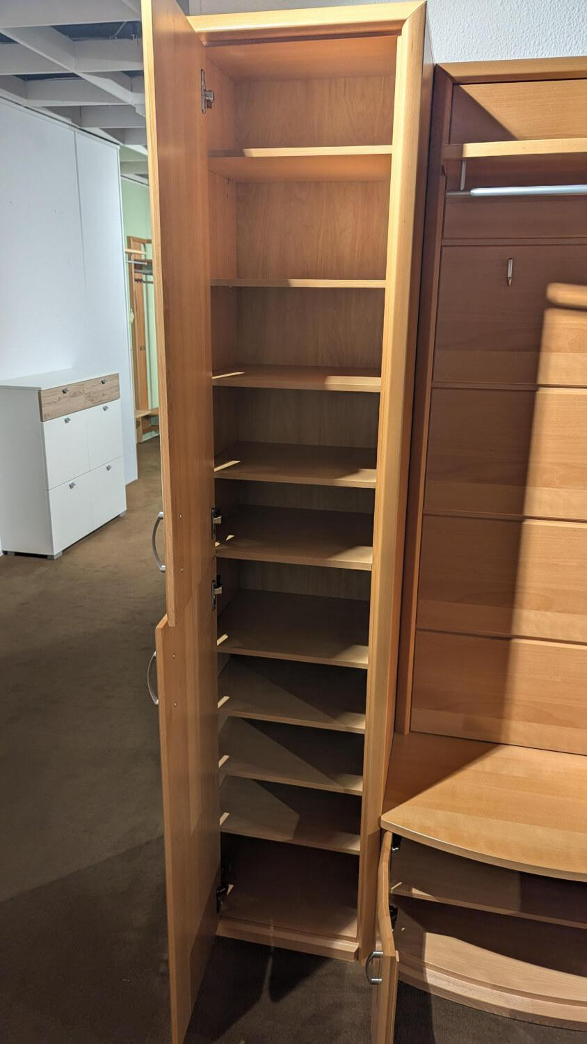 Holtkamp - Wardrobe City natural beech with mirror - 4