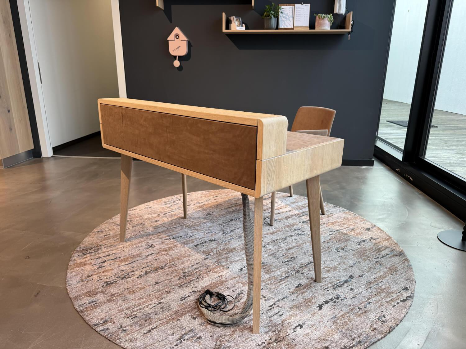 Team 7 - Sekretär Sol Eiche Weißöl Naturleder Taupe - 7