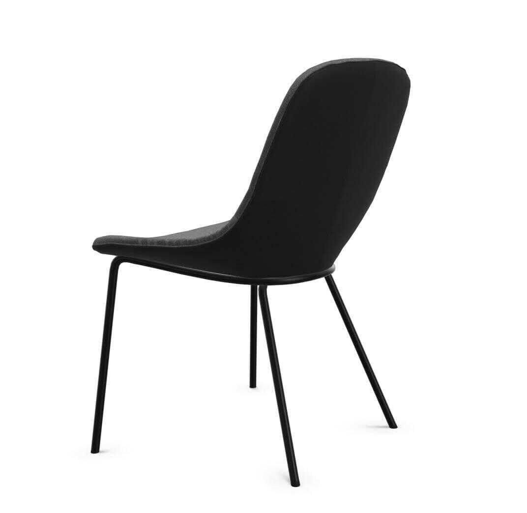 Walter Knoll - 4er-Set Stuhlgruppe Cheru Stoff Gaia 7890 Silver Grau - 5