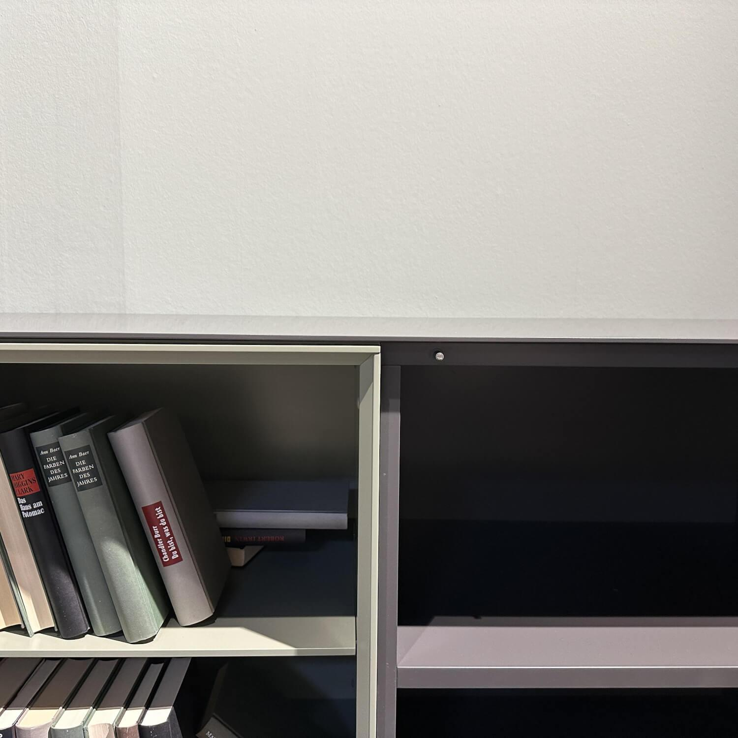 Piure - Sideboard Nex Side Lack Matt P44 Graphit Grau P35 Green Grün Inklusive Akustikfront Und Kabelauslass - 5