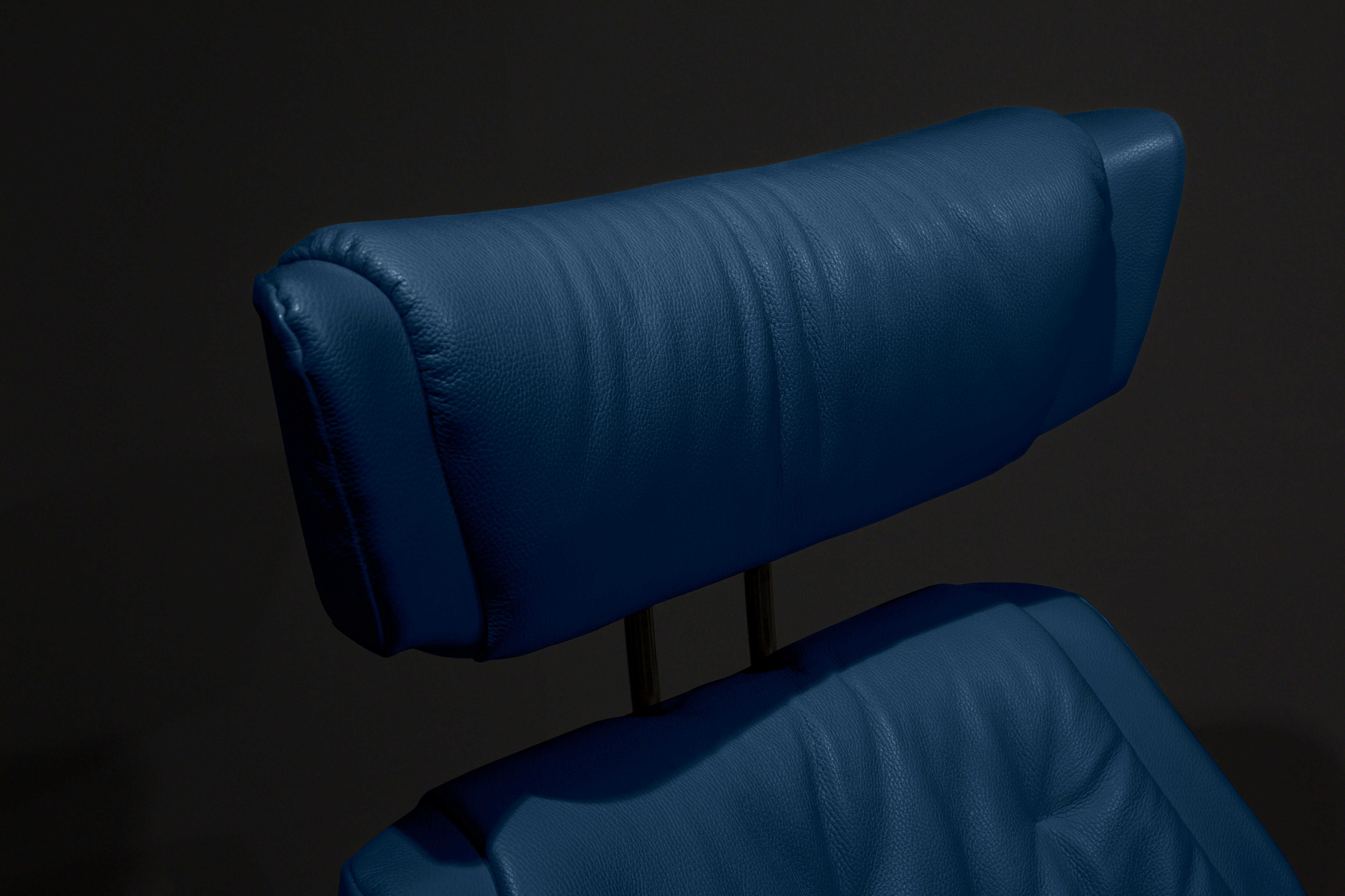 039-02-230_HOHMANN_5D_4886 Stressless - Sessel Skyline M Leder Blau Cori Signature mit Hocker - 2