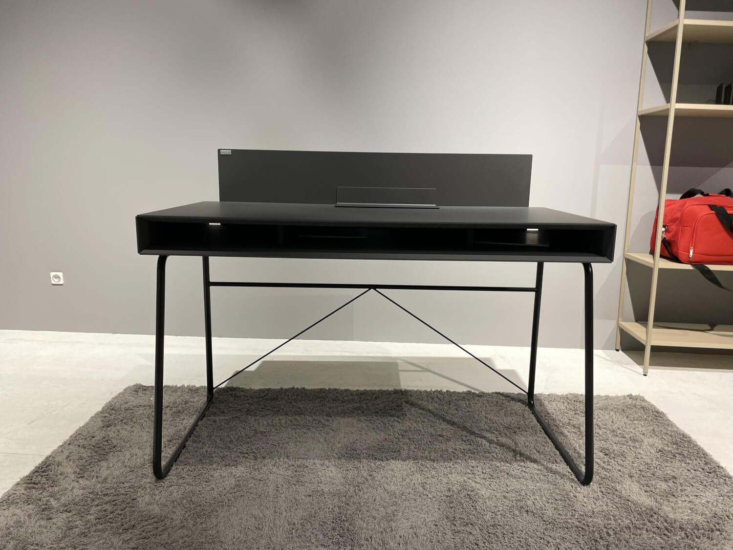 Hülsta - Solitärtisch Home Office HO130-13111 Tischplatte Supermatt Nachtgrau Gestell Schwarz - 8