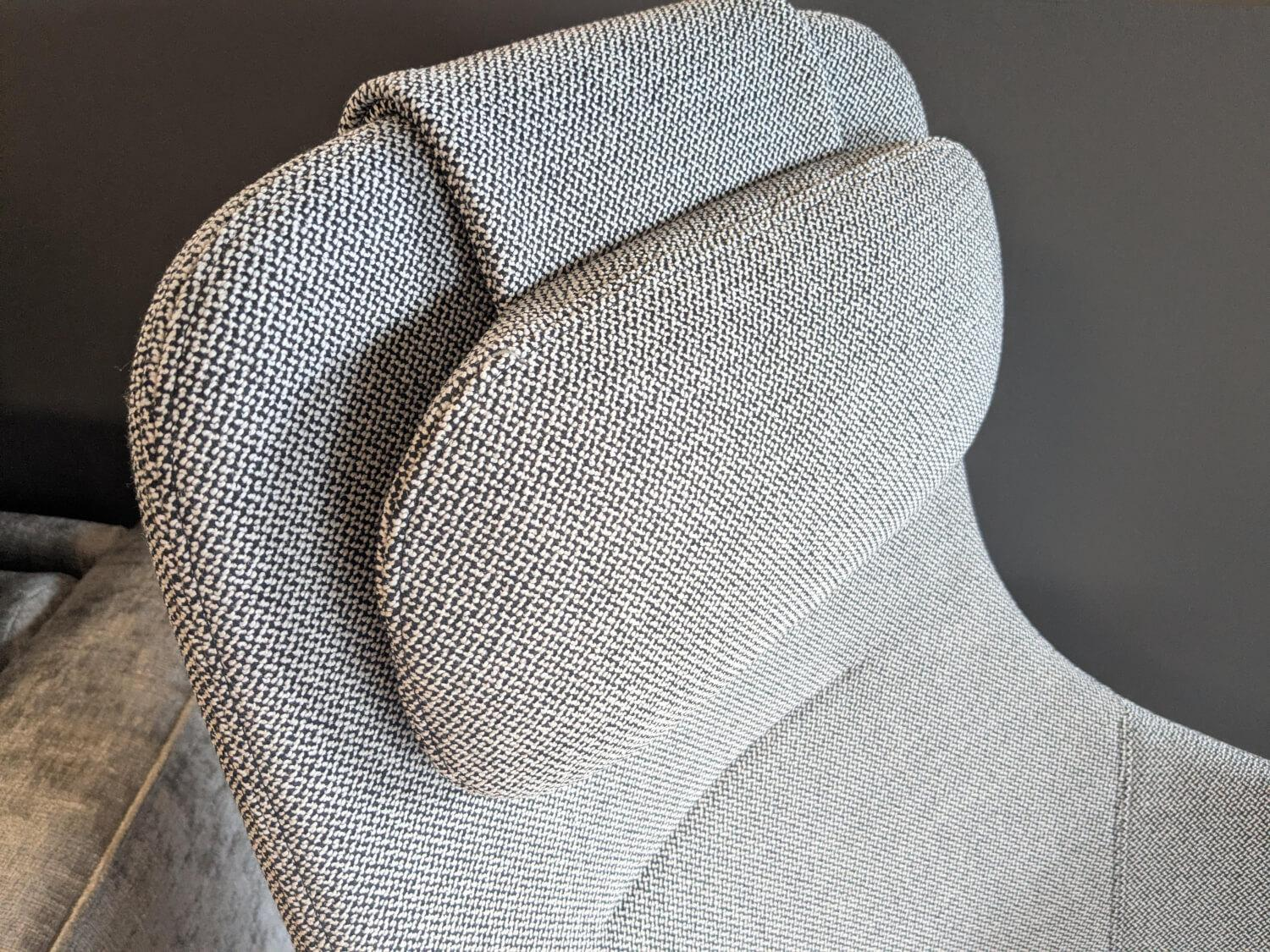 Vitra - Sessel HAL Lounge Chair Stoff Credo Salt n Pepper Grau mit Hocker - 2