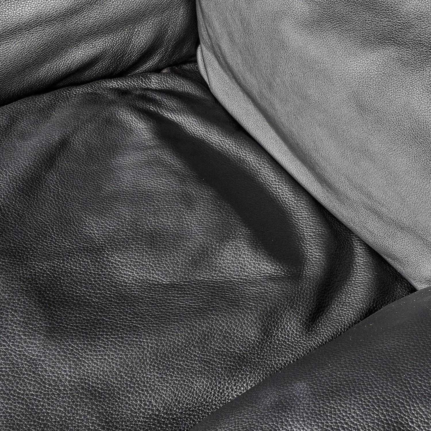 COR - Sessel Cordia Lounge Leder 458 Schwarz Gestell F05 Feinstruktur Schwarz Hoher Rücken Hocker 53100 - 4