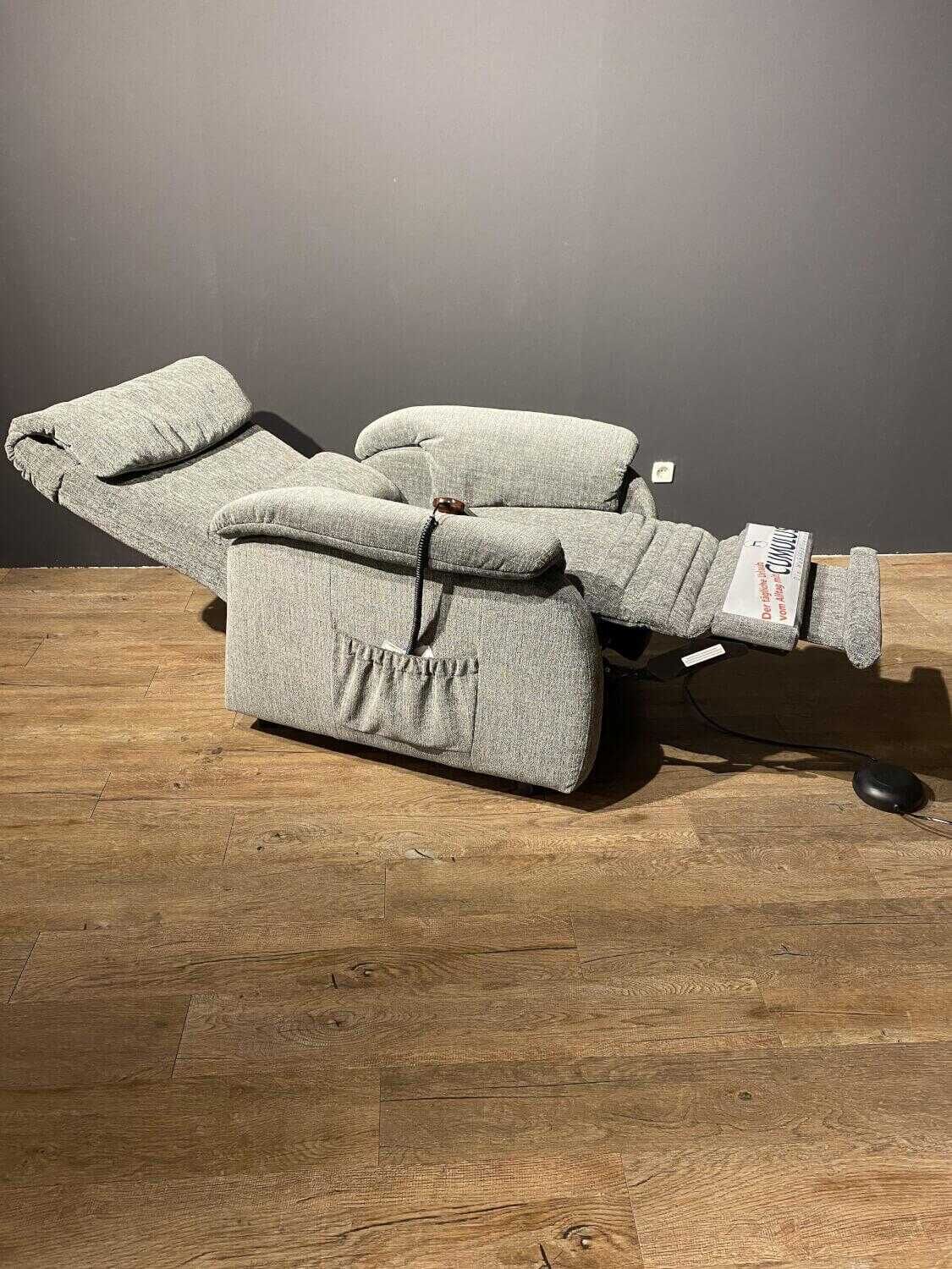 himolla - Sessel 7161 Stoff AquaClean 03 Granit mit elektrischer Verstellung und Herz-Waage-Position - 5