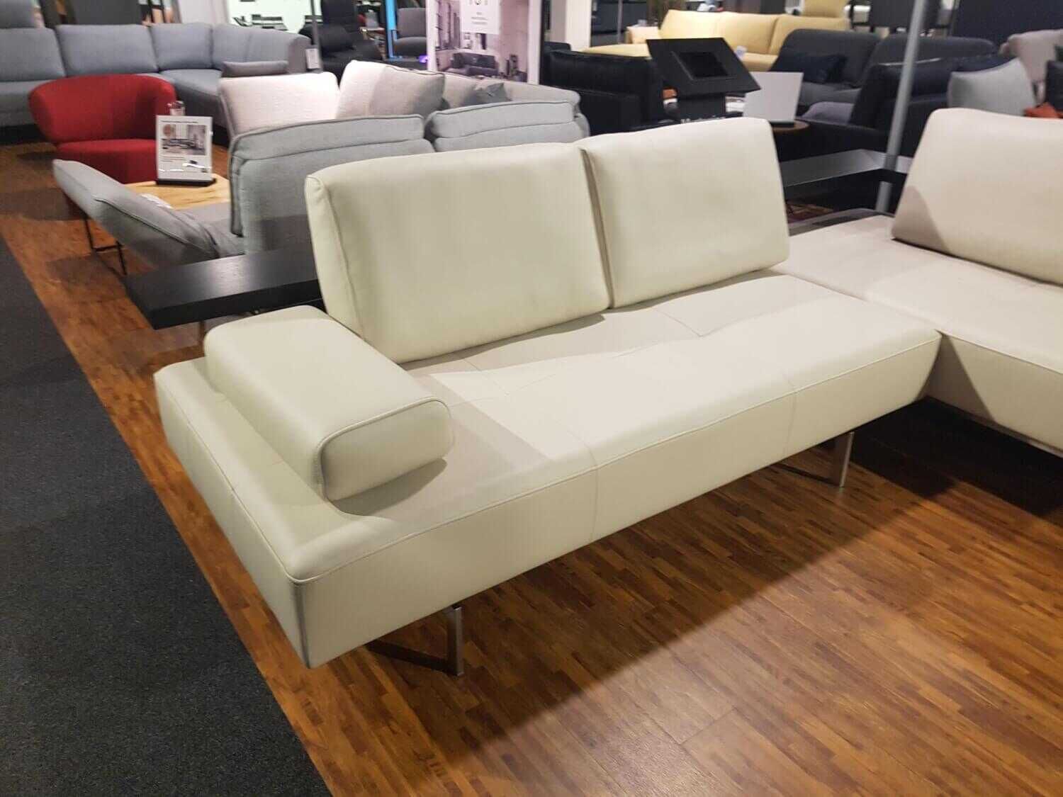 Rolf Benz - Ecksofa Dono Nappaleder Grau Beige Sonderedition - 12