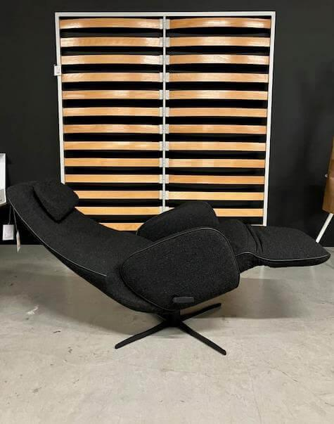 Jori - Relaxsessel Cosy Ghost Mono-Move Medium Stoff Lamm C0100 (F1b) Dunkelgrau Schwarz Sternfuß Metall Schwarz Pulverbeschichtet - 2