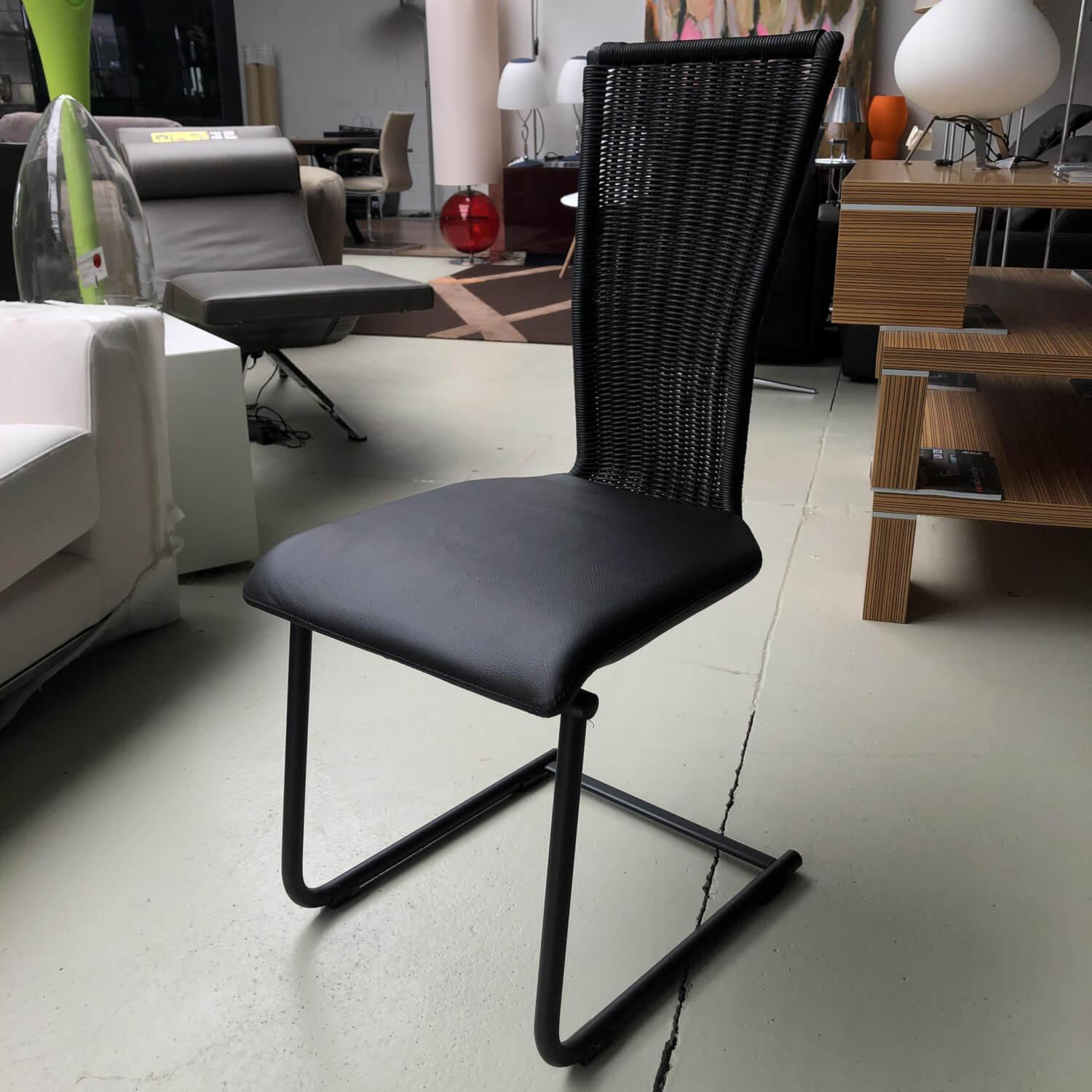 Bacher - 4er-Set D Collect Black Edition P1 Schwarz 2 Stühle 2 Armlehner - 3