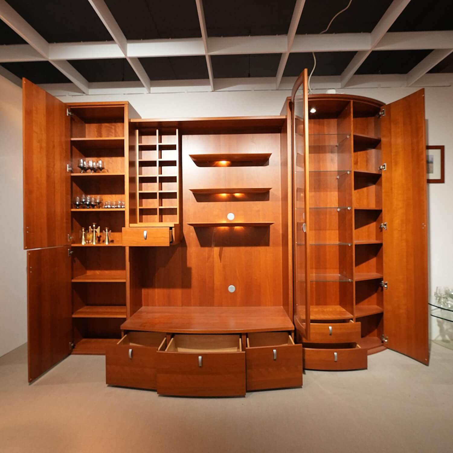 Thielemeyer - Wohnwand Rio Kirschbaum Inklusive Halo Strahler Und Trafo - 7