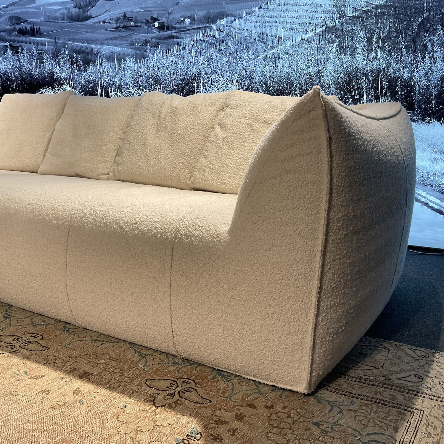 B&B Italia - Sofa Le Bambole Stoff Bouclè Sila 2823100 Weiß Inklusive 4 Kissen - 2