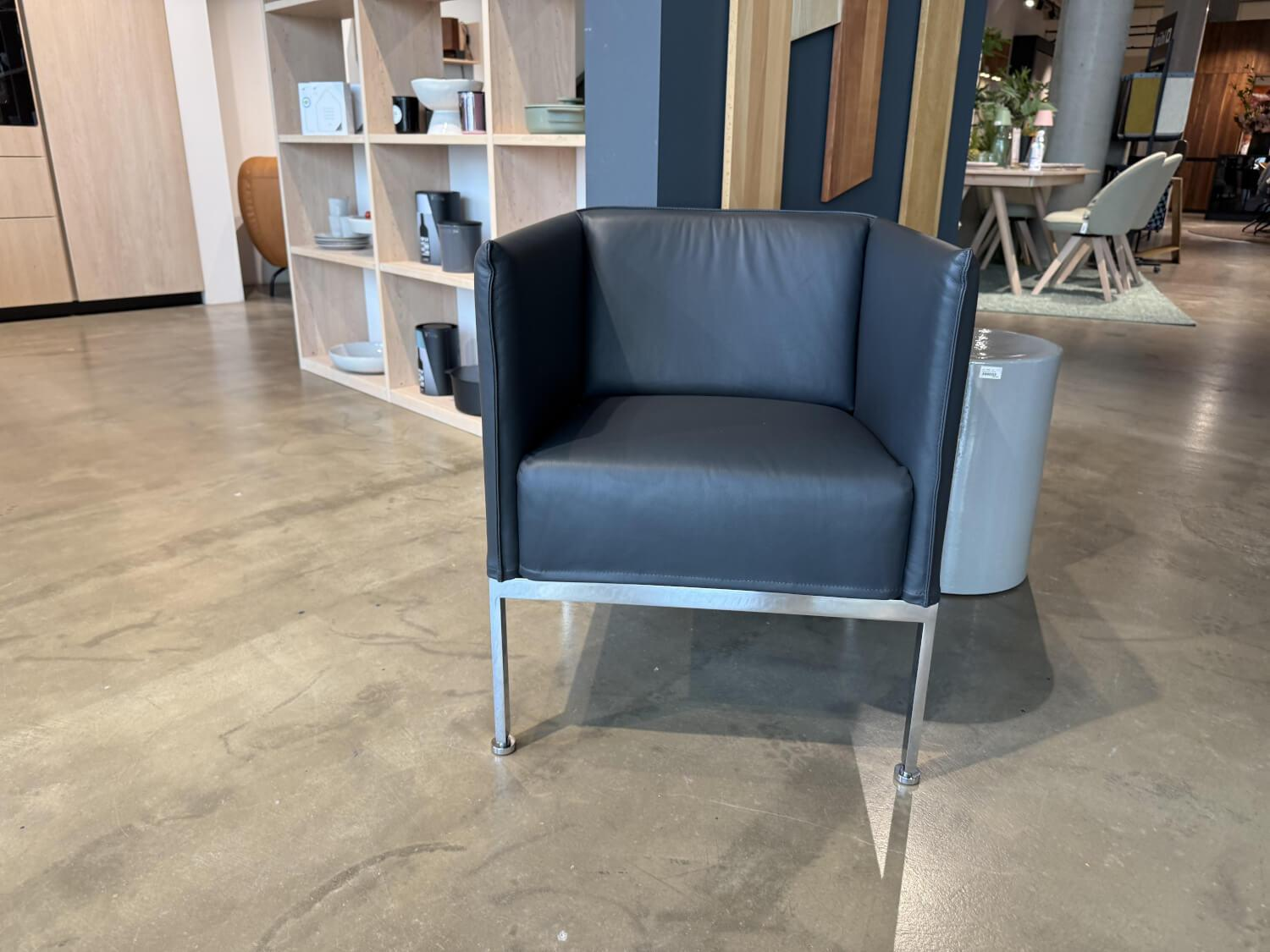 Brühl - Sessel Randolph Leder La Plume 5663 0099 Anthrazit - 9